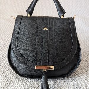 DeMellier Black Mini Bag with Gold Accents